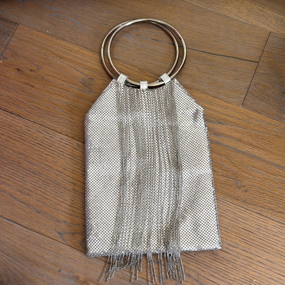Silver Mesh Evening Bag